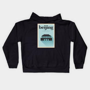 Beijing Poster Design Kids Hoodie